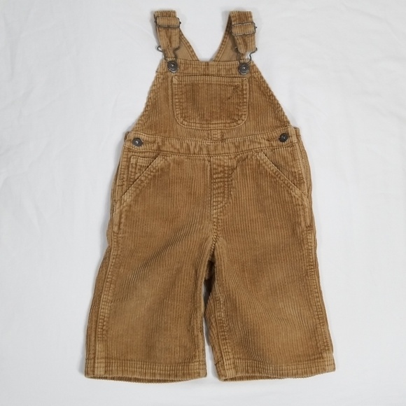 tan corduroy overalls